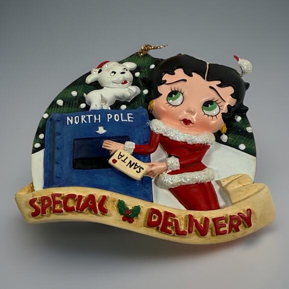 Betty Boop Christmas Holiday Ornaments Lot of 4 Danbury Mint & KFS/FS 2005 - Picture 5 of 8